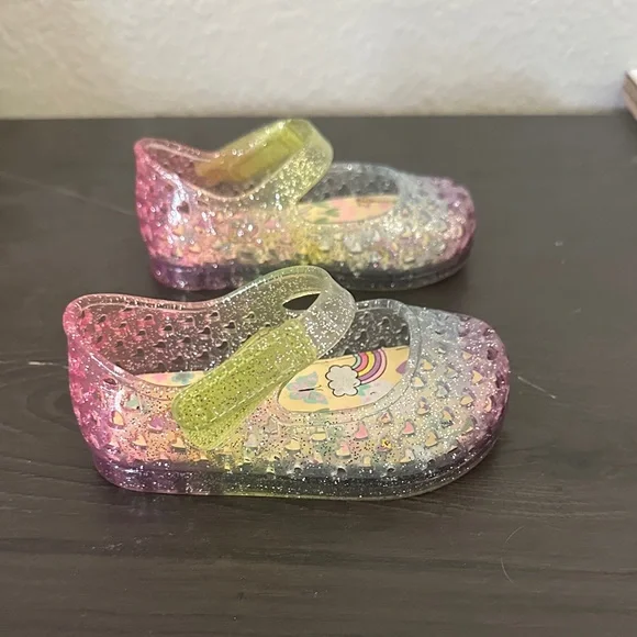 Wonder Nation Glittery Kids Dress Shoes - Pink, Yellow, Purple - Picture 4 of 6